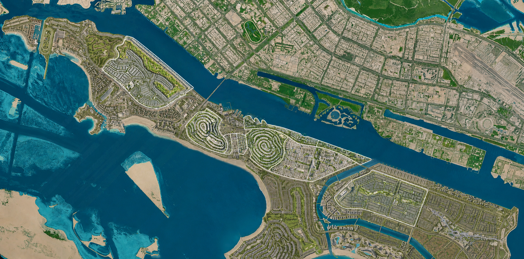 Hudayriyat Island and Abu Dhabi masterplan overview